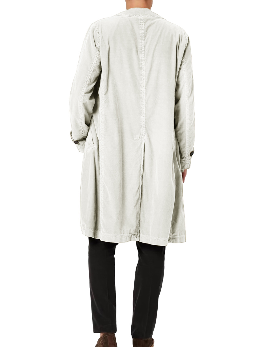 Lange einreihige Windjacke für Herren im britischen Stil für Frühling und Herbst_voghion.com