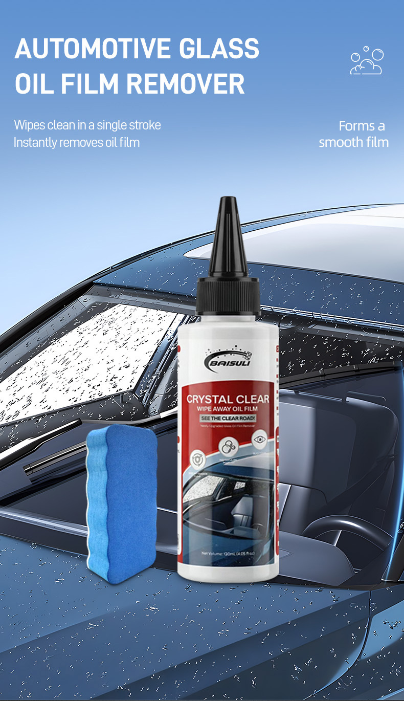 Glass Oil Film Cleaning Paste, Oil Film Remover, Powerful Oil Stain Remover for Front Windshield and Car Windows, Car Cleaning Supplies