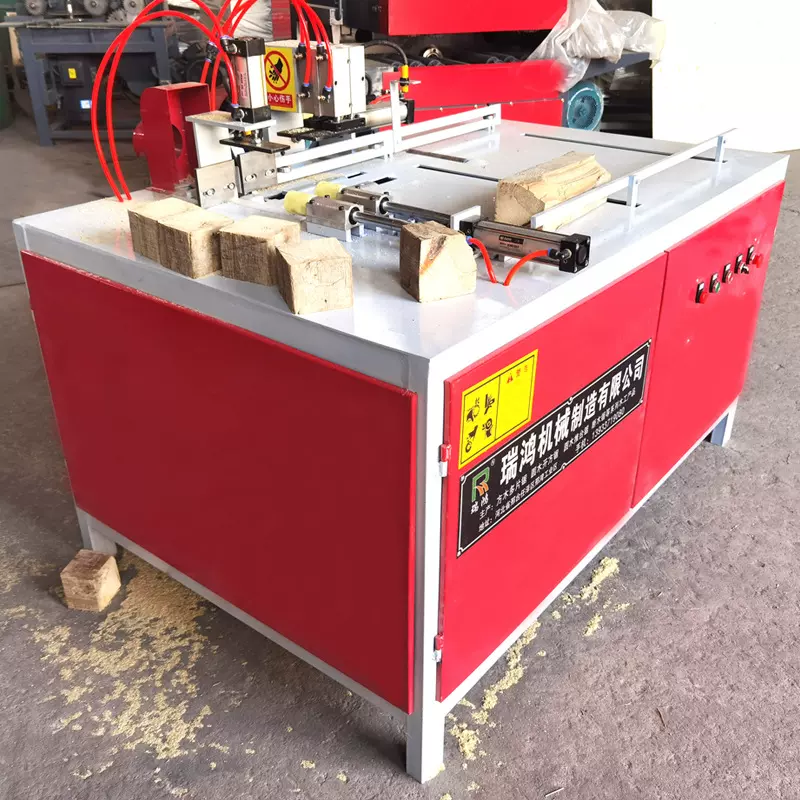 全自动木托盘脚墩机木块方木切墩机木头刨花墩断料锯裁切机木墩机