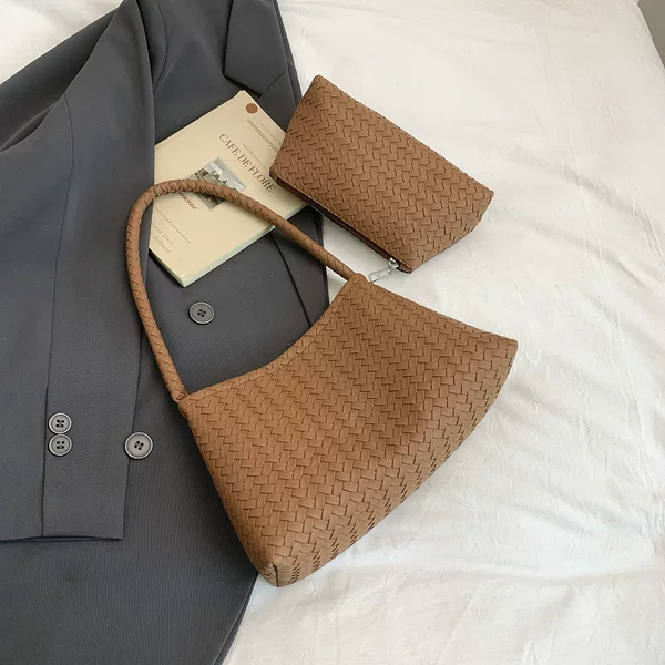 Casual Texture Large-Capacity Bag for Women, New Style, Lazy Style, Armpit Bag, Fashionable Women's Shoulder Tote Bag