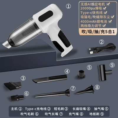 Brushless Mini Vacuum Cleaner, Tozsoranlar - blow-suction-integrated-brushless-vacuum-cleaner-type-c-fast-charging-two-speed-adjustment-white