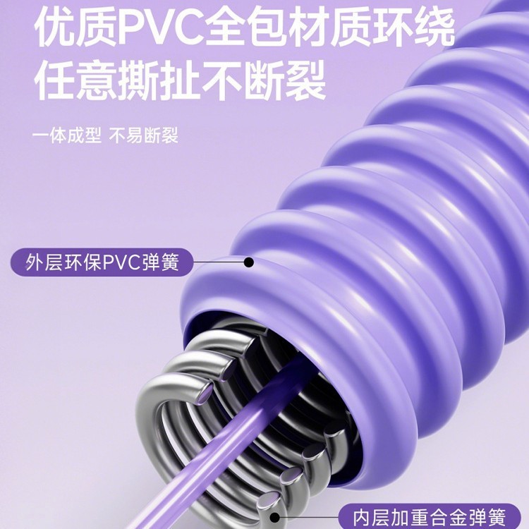 新款弹簧呼啦圈瘦身美体不伤腰可折叠塑形软体呼啦圈室内健身器材|undefined