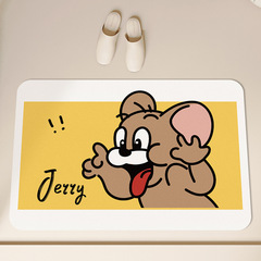 卡通家用衛生間吸水腳墊浴室吸水速干地墊易清洗硅藻泥地墊可代發