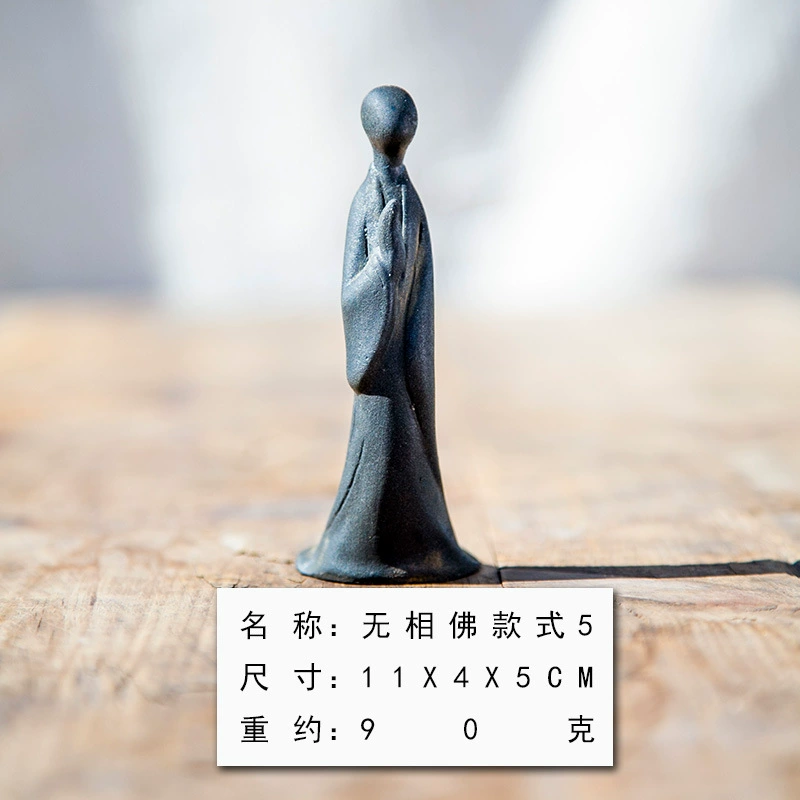 Новый китайский национальный стиль, без лица—статуя Будды, Zen декоративное исследование, обучение, чайная чашка, хэндмрафт из чугуна, домашнее убранство