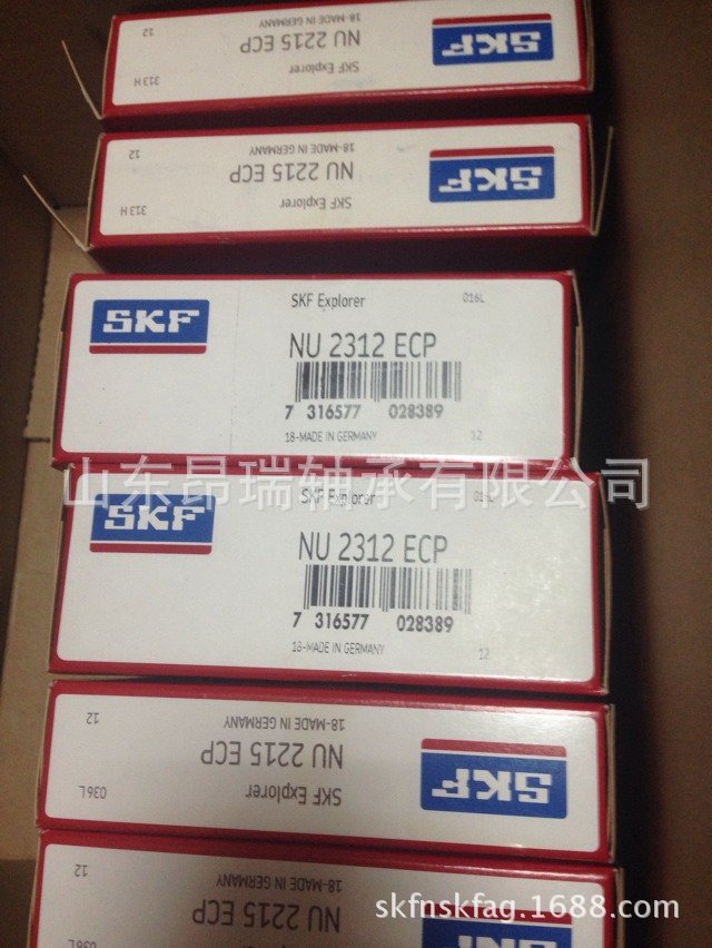 瑞典SKF NU2312ECP圆柱滚子轴承 NU2312ECM/C3
