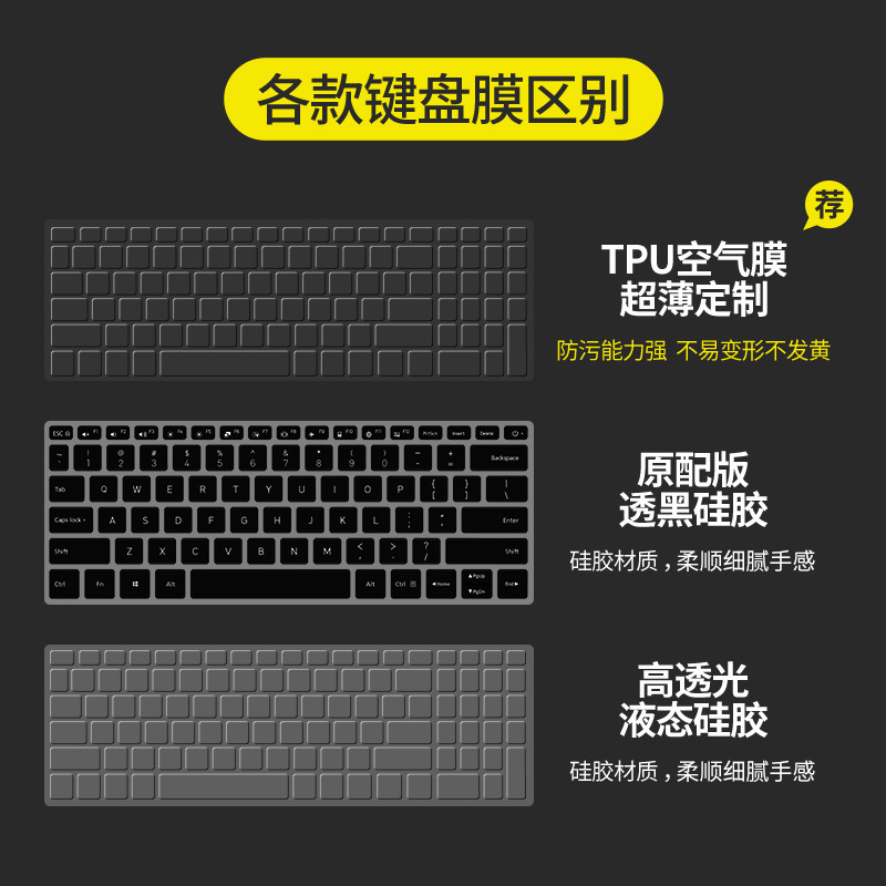 フルキーボード Lenovo Xiaoxin pro14 キーボードフィルム air14plus 防水 pro16 超薄型 15yoga14s に適しています。|undefined
