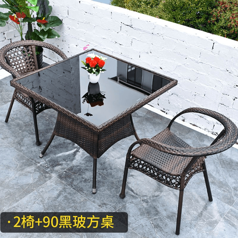 의자 2개 + 정사각형 테이블 90개