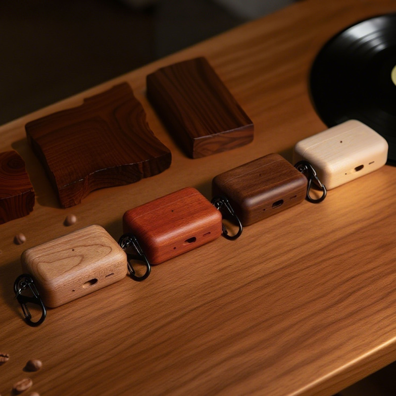 Cross-Border Wooden Earphone Cases Suitable for the New Apple AirPods Pro2 Bluetooth Earphone Protective Cases Wholesale