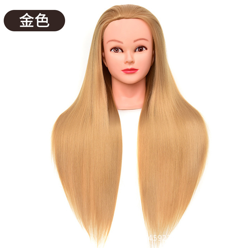 Peluca modelo de cabeza aprendiz cabello tejido práctica updo modelo de maquillaje cabeza maniquí modelo de cabeza peluquería muñeca cabeza modelo de cabeza