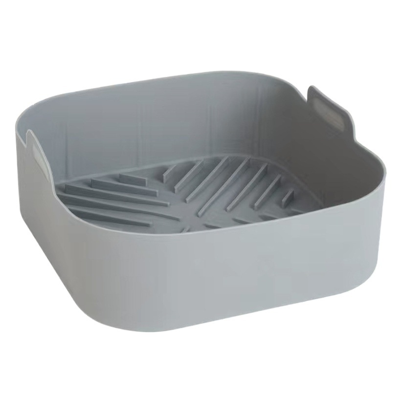 Sartén de silicona freidora de aire para hornear cesta portátil estera de silicona horno para hornear pan de aire transfronterizo sartén estera pastel para hornear pan