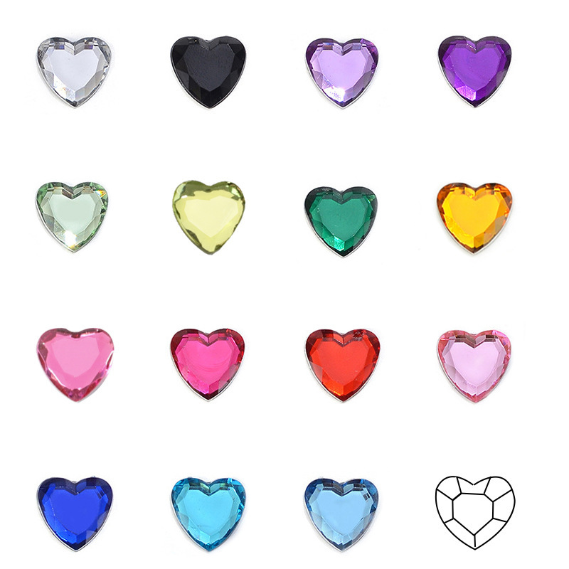 Love flat bottom drill 4-25mm acrylic heart stick drill diy clothing wedding accessories nail shaped drill Love flat bottom drill 4-25mm acrylic heart stick drill diy clothing wedding accessories nail shaped drill