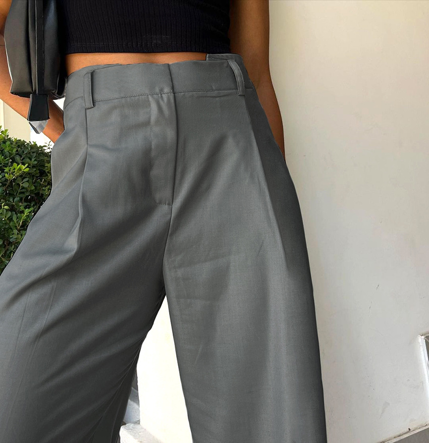 Women's Holiday Classic Style Solid Color Full Length Casual Pants display picture 10