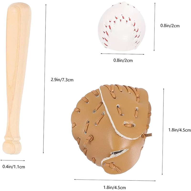 Temu Amazon popular béisbol llavero colgante mini Softball guantes llavero Deportes Béisbol Softball