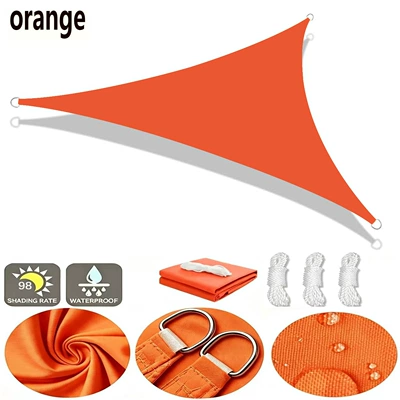 Avtomobil yan çətirləri — Tear-Resistant Outdoor Tarpaulin - orange-2x2x2m