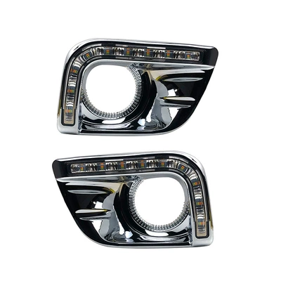 Suitable for 10-13 Prado Daytime Running Lights Fog Lights Prado Daytime Running Lights (Gündüz işıqları) - single-color-white-light-left-and-right-one-set-price