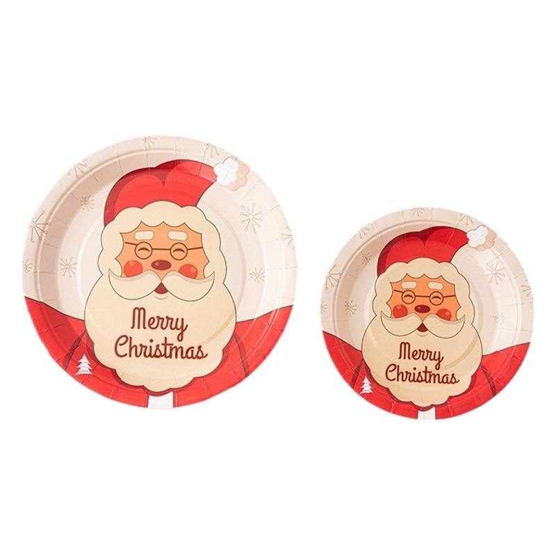 Navidad Serie de la placa de papel de la placa de tamaño de la Navidad DE LA FIESTA DE LA PLACA DE PAPEL DE LA Navidad