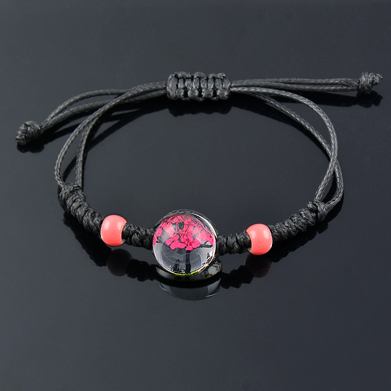 1 Piece Ethnic Style Flower Glass rope Womenu0027S Bracelets