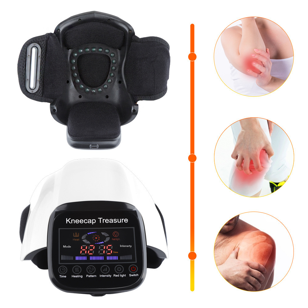 Homeza-regalo al por mayor, Protector de rodilla con calefacción eléctrica, masajeador de rodilla, vibración, compresa caliente, masajeador de articulaciones, instrumento de fisioterapia