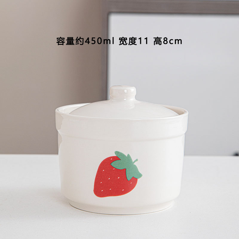 Taza de estofado de olla de barro guisada recta en agua, olla de estofado de una persona, olla de sopa con tapa, shaxian snack, nido de pájaro, olla de sopa hirviendo de cerámica