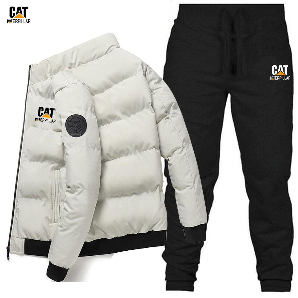 Winter set, warm down jacket with zipper