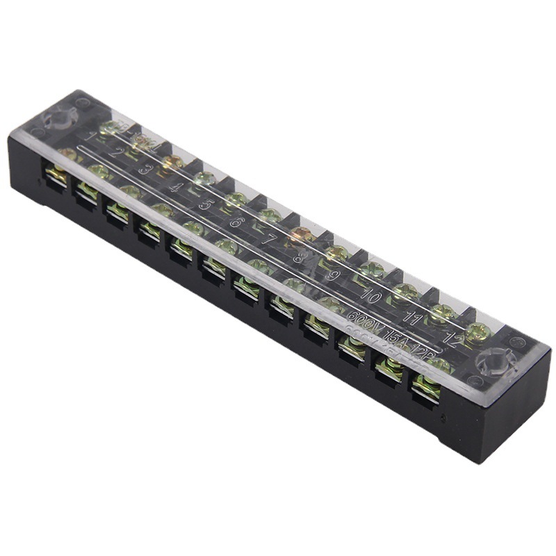 乐瑶电气TB接线端子 TB1512铜接线排 固定式端子 导轨端子