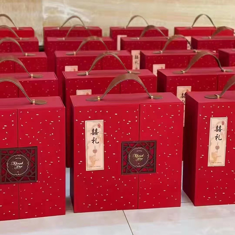 手提喜礼伴手礼盒高档礼品盒婚礼礼物盒空盒子喜糖盒