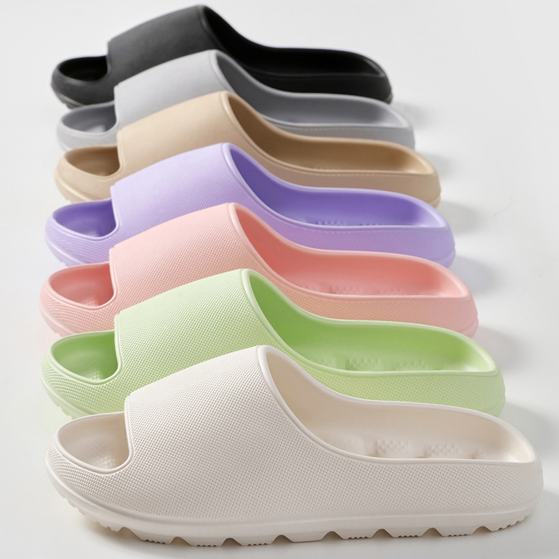 Eva Slippers with a Stepping-On-Poop Feeling for Women, Summer Thick-Soled Height-Increasing Slippers for Men and Women, Indoor Home Bathing Non-Slip, Versatile and Stylish