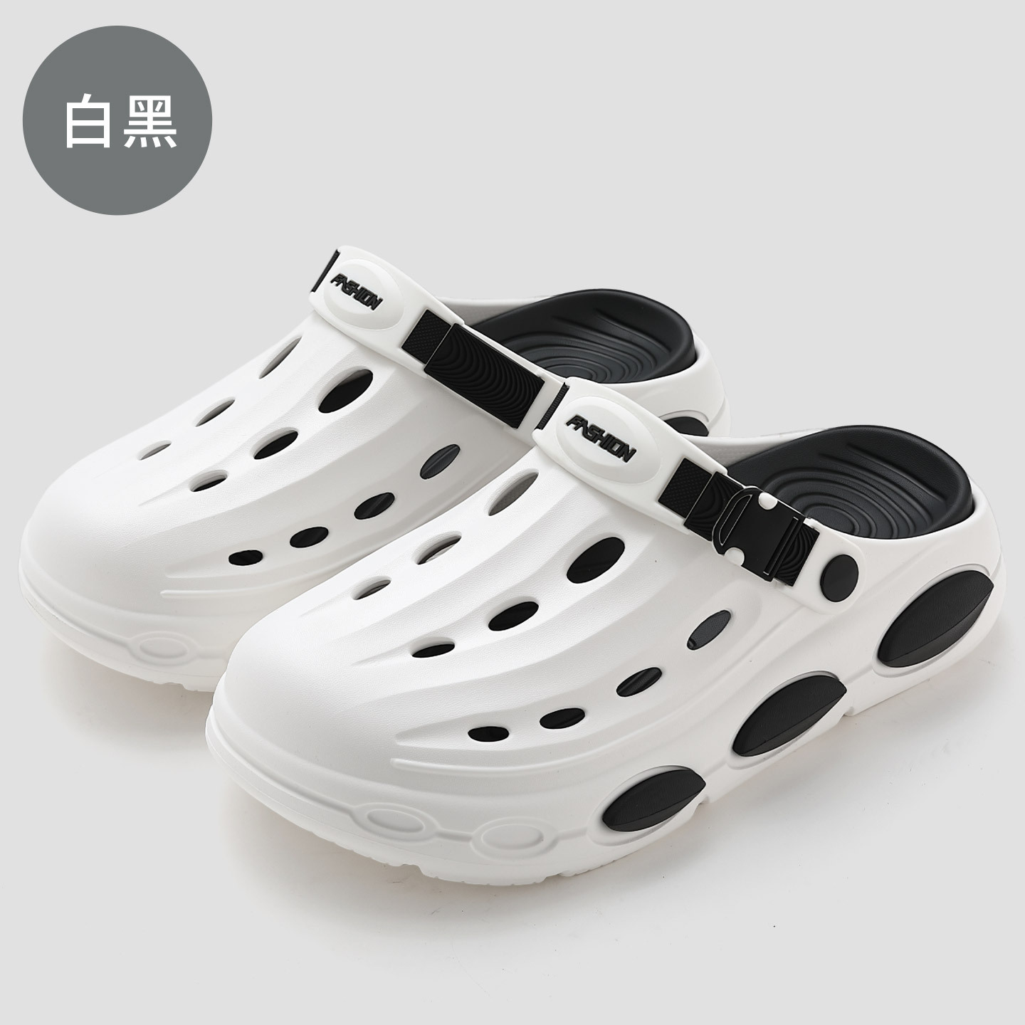 2026 Spring/Summer Breathable Comfortable Color-Block Trendy Fashion Casual Everyday Versatile Top Quality Men's Clogs_voghion.com