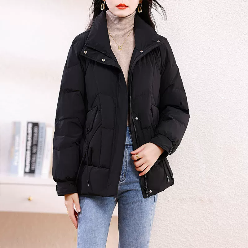 Winter solid velvet warm down jacket, duck down