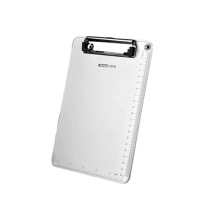 A4 plate clip thickened aluminum alloy edge padding panel file portrait Written cardboard file folder folder meeting meeting