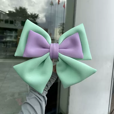 with Bow, Other Automotive Interior Supplies - purple-and-mint-green-big-bow