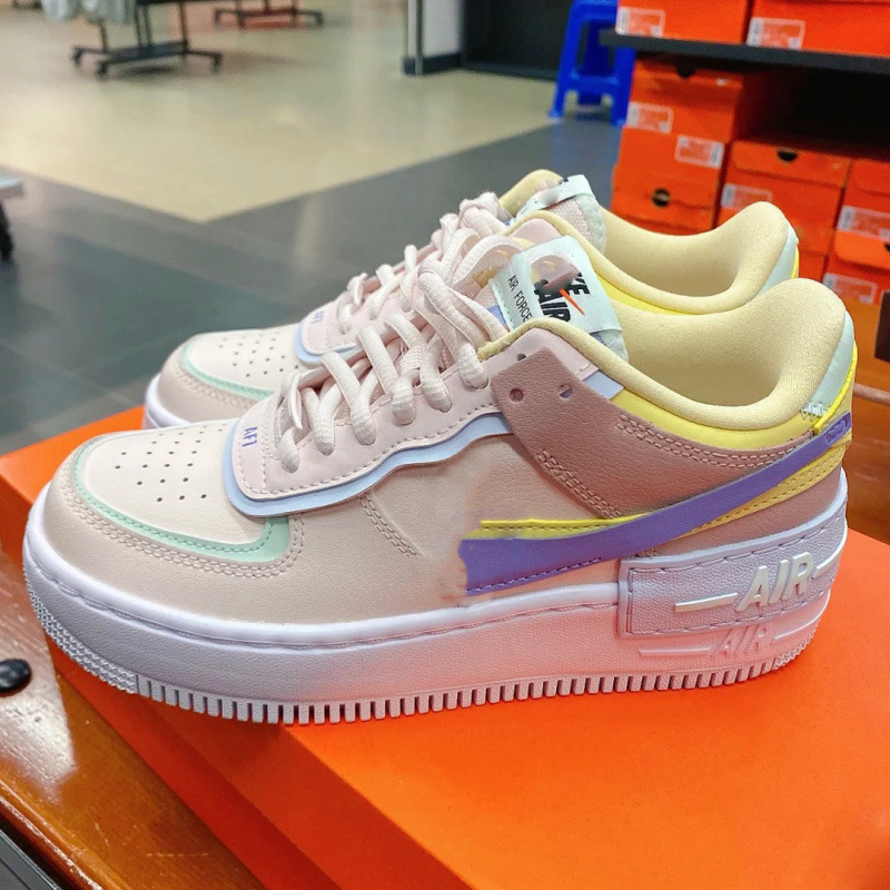 Pure original Macaron AF1 sneakers, thick-soled, height-increasing, retro, versatile, skateboarding shoes, women's casual shoes, fashionable and trendy