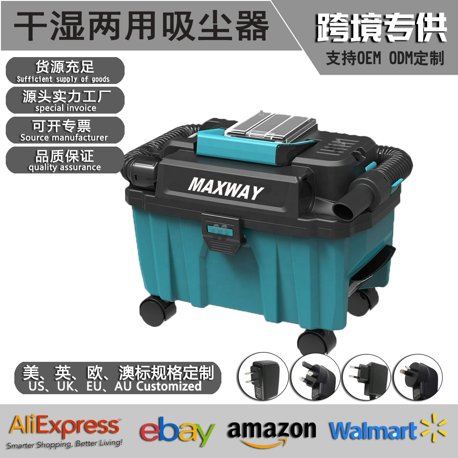 Бесщеточный мощный литий-электрический заряд сухой и влажный автомобиль бытовой пылесос