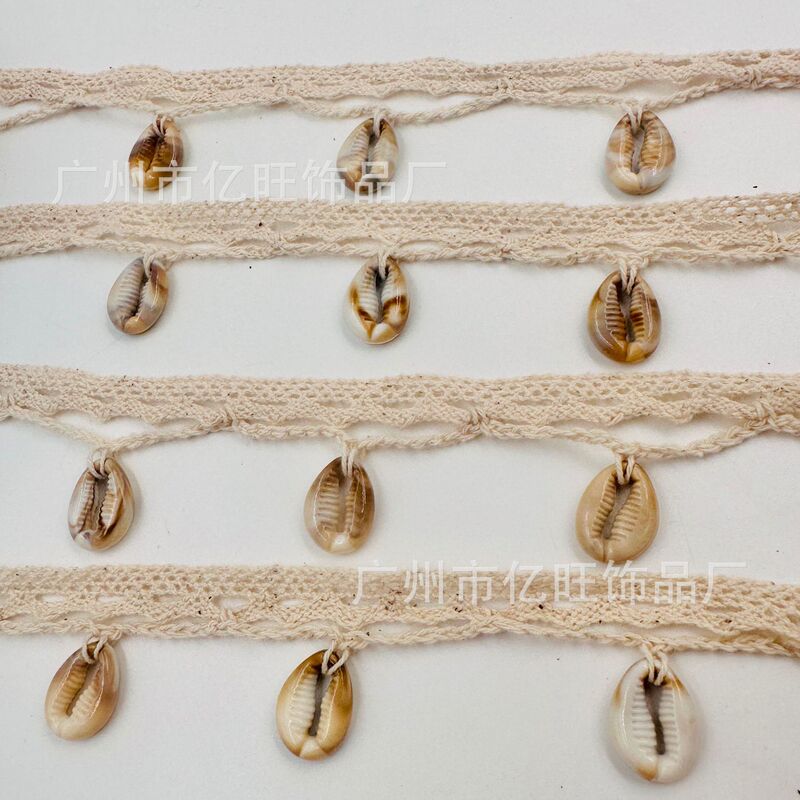 Handmade Shell Pearl Tassel Lace Hemp Rope Chain DIY Clothing Decorative Lace Curtain Accessories Accessories Pendant Handmade Shell Pearl Tassel Lace Hemp Rope Chain DIY Clothing Decorative Lace Curtain Accessories Accessories Pendant