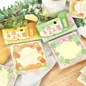 [NOTE FOR 100张便签幸运上上签系列 文艺花卉插画备忘留言记事贴]