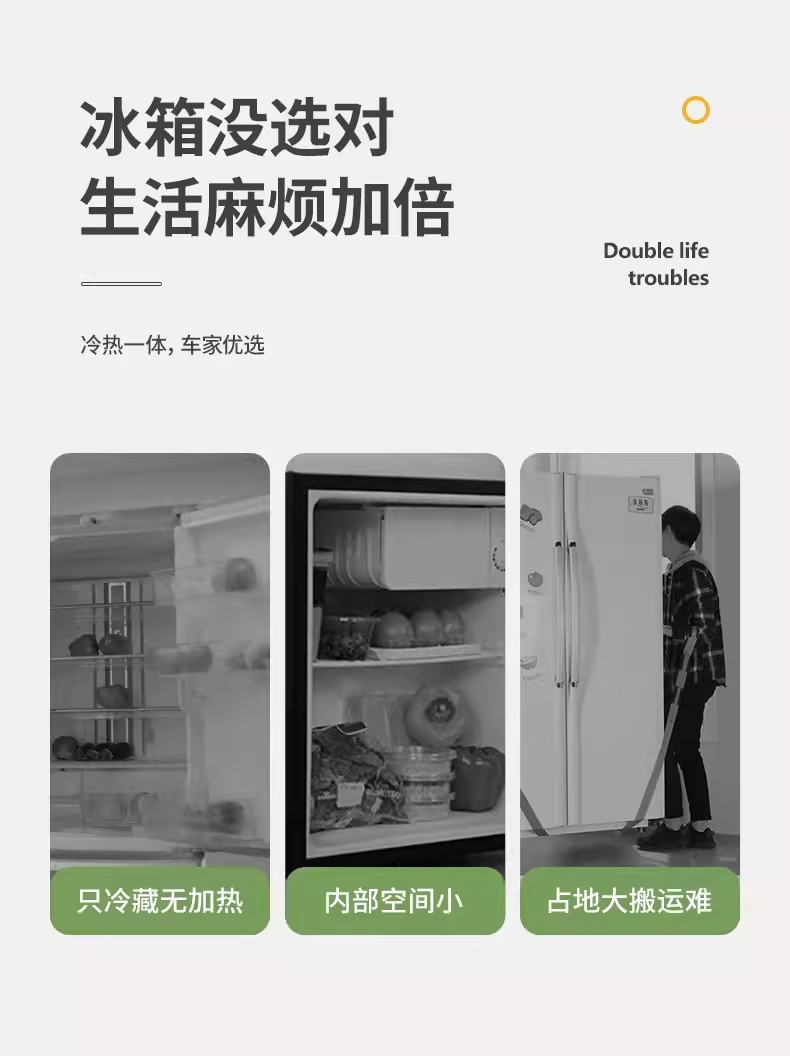 SAST Car Mini Car Refrigerator Refrigeration Student Dormitory Cosmetic Refrigerator Car Home Dual Use 20L