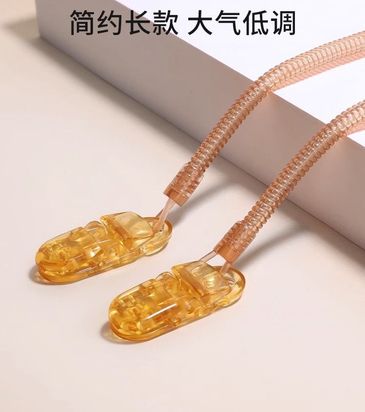 Spring nipple chain spring rope clip baby chew rope soother chain direct from manufacturer