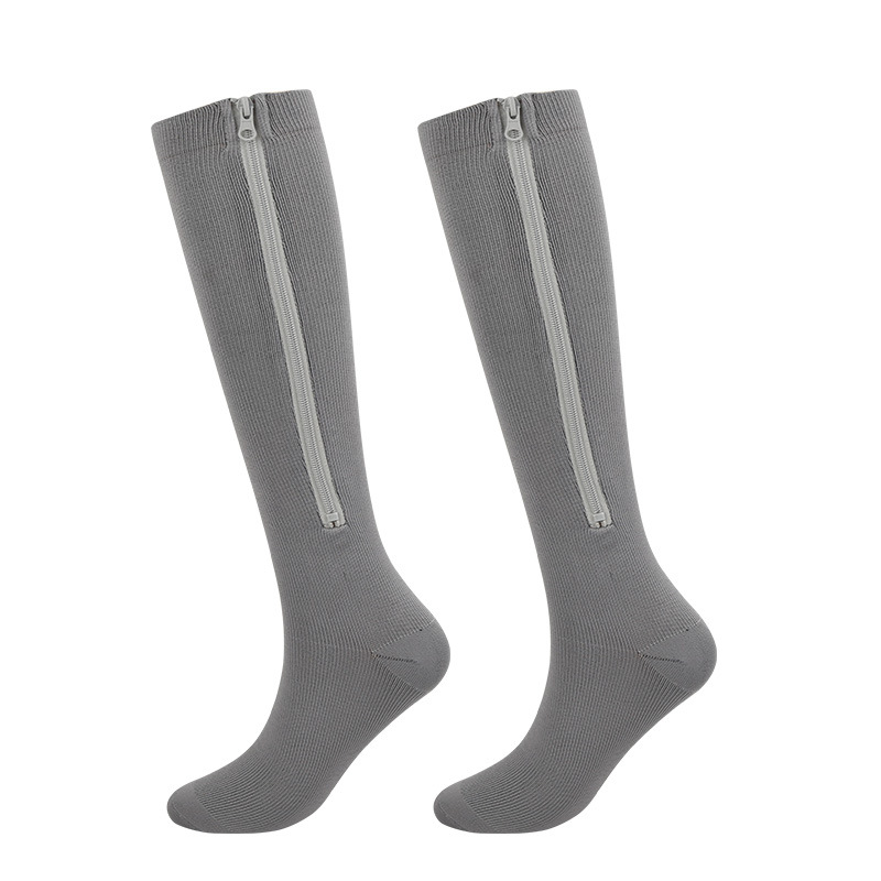 Calcetines de compresión deportivos y de fitness de Amazon con cremallera en la punta, calcetines elásticos de presión para correr al aire libre. image 11