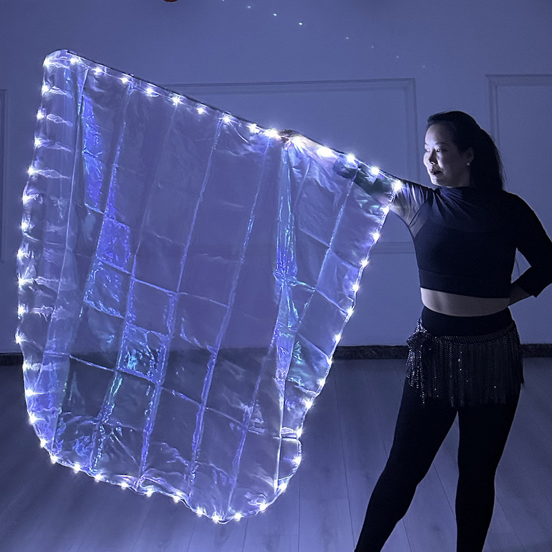 Led Light-Up Flag White Fabric Button Battery Model with Switch Dance Props Performance Costume Dancewear European and American Fantasy Led Light-Up Flag White Fabric Button Battery Model with Switch Dance Props Performance Costume Dancewear European and American Fantasy