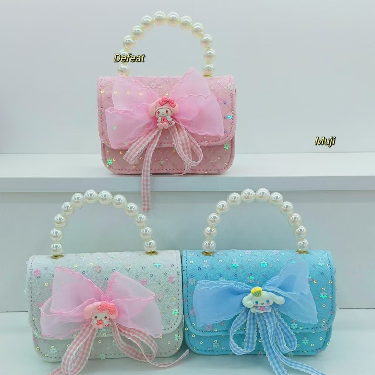 Bolso de perlas bolso de accesorios de cinturón Melody Kullomi bolso de princesa infantil bolso de Año Nuevo para niñas bolso pequeño