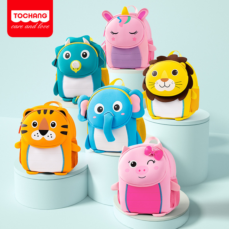 Cross-Border Kidsren's Schoolbags, Cute 3D Stereo Shapes, Kindergarten Small Schoolbags, Lightweight Travel Waterproof Backpacks