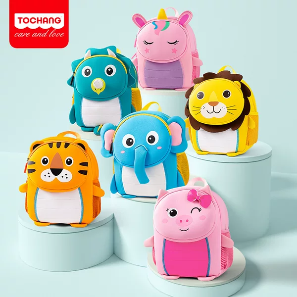 Cross-Border Kidsren's Schoolbags, Cute 3D Stereo Shapes, Kindergarten Small Schoolbags, Lightweight Travel Waterproof Backpacks