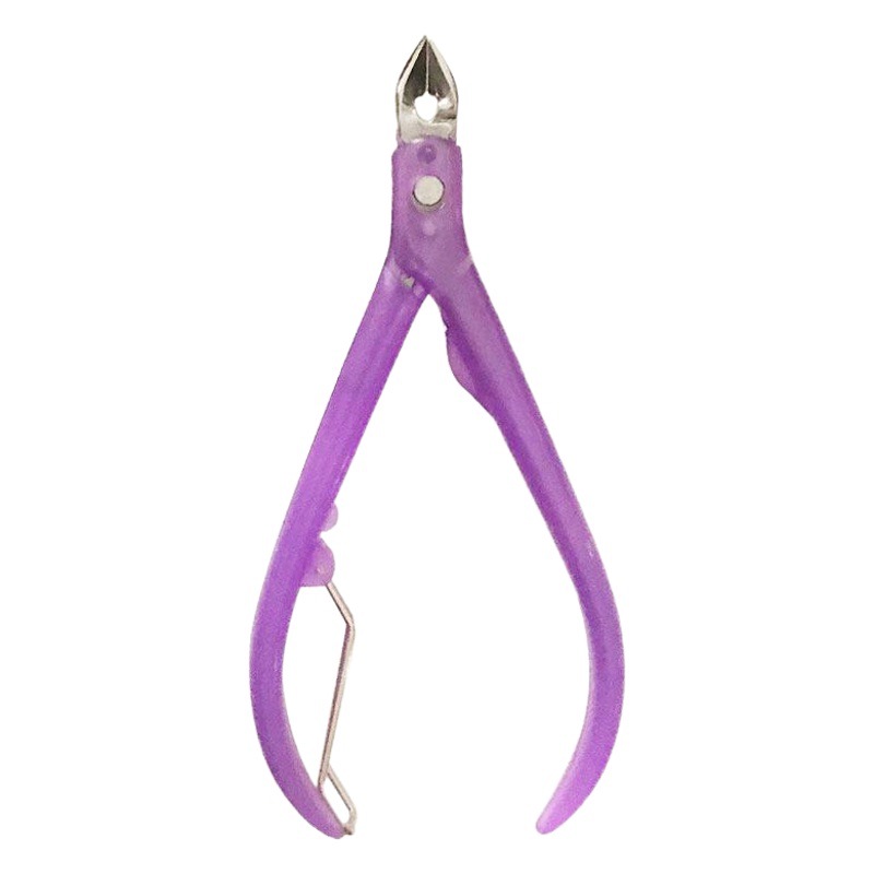 Factory spot wholesale plastic handle dead skin pliers nail clippers nail tools dead skin scissors Pearl River dead skin scissors
