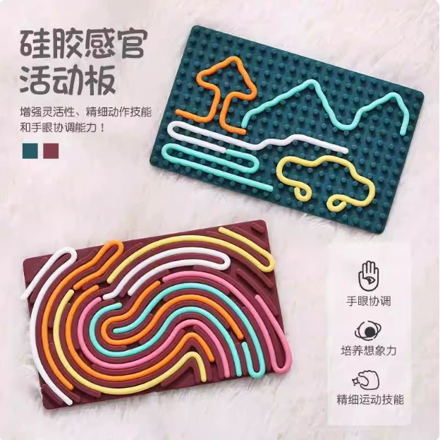 Креативная силиконовая сенсорная доска для детей развивающие игрушки для пищевых продуктов без BPA скручивания декомпрессионный артефакт оптом