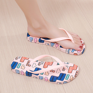 Cute Flip-flops Women's Summer Fashion Outer Wear New Student Non-slip Bathroom Clip Feet Beach Slippers New Slippers