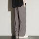 New Arrival Edge-Covered Summer Warp-Knitted Ice Silk Trousers Men's Hong Kong-Style Straight Sleeper Wide-Leg Pants Ultra-Thin Sports Pants