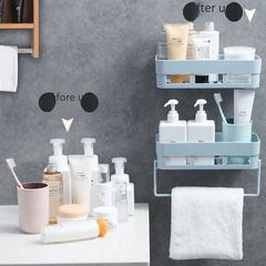 Bathroom shelf, washroom washbasin, toilet, storage, shower, no-drilling wall-mounted storage box for bathroom