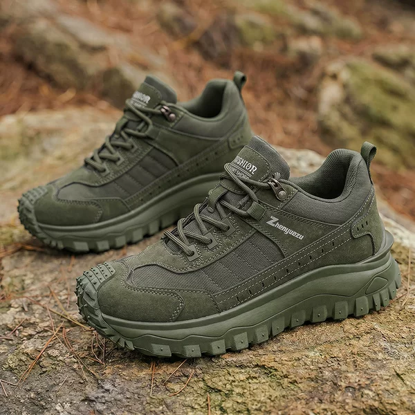 Large size workwear thick-soled sneakers, comfortable autumn and winter high-top boots, new men's tactical outdoor hiking Martin boots