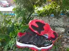 AJ11, низкий, чёрный/красный