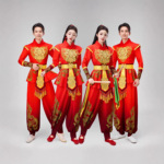 新款打鼓服演出服男女中国风现代成人威风锣鼓腰鼓水鼓舞舞蹈服装